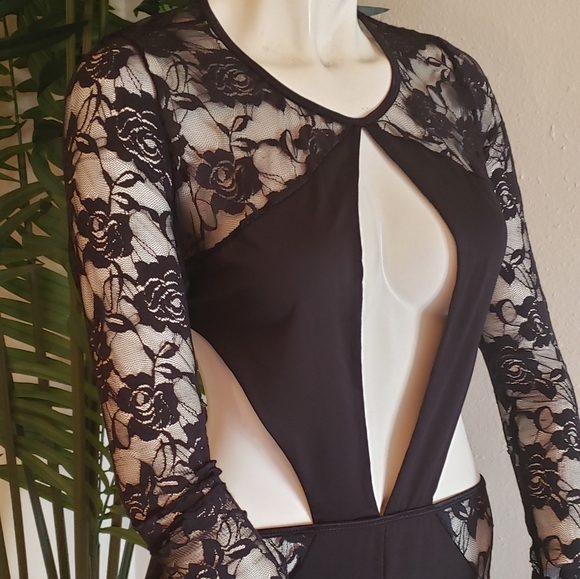 Elegant open back 2 in 1 long prom dress - Picture 2 of 6